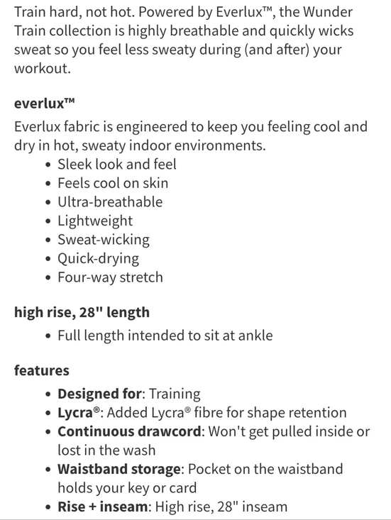 NWOT *FLAW -REPAIRED Lululemon Wunder Train High-Rise Tight 28in Inseam Sz 2 - Picture 13 of 13